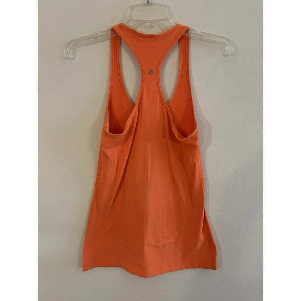 Lululemon swiftly tech racerback tank top 2.0 Size 6 Orange